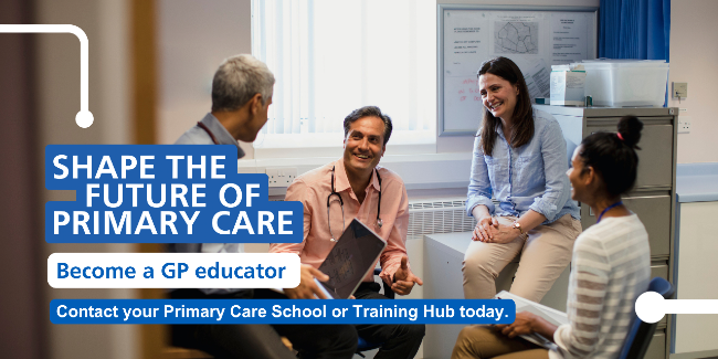 Become a GP educator banner